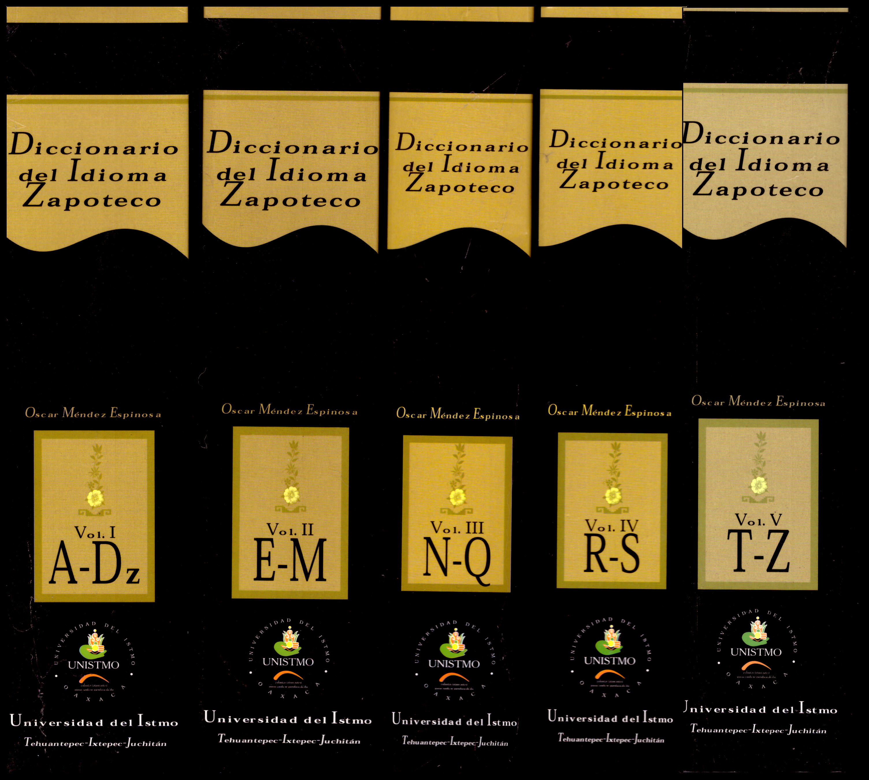 Diccionario del idioma zapoteco (Combo 5 tomos)